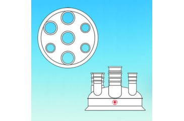Image of Ace Glass Laboratory Glassware And Equipment Head 200mm 7 Neck 45/50 45/50 6530-38, Unit EA