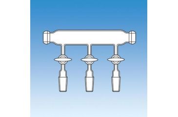 Image of Ace Glass Laboratory Glassware and Equipment Manifold 310MM 14/20 3 Port 8743-04