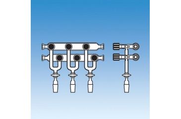 Image of Ace Glass Laboratory Glassware and Equipment Manifold Double 355MM 15MM 8739-21