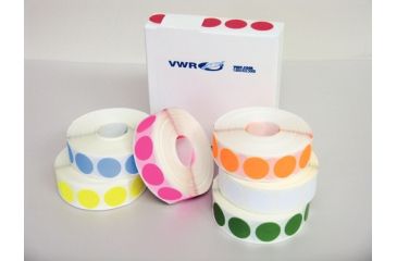 Image of VWR Vwr Label Dot Wht 3/4 Rl1000 VWR-D24-1-C, Unit CS