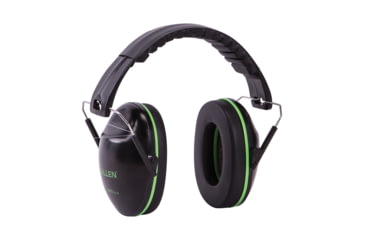 Image of Allen Gamma Junior Shooting Muff & Glasses Combo, Black/Neon Green, 2325