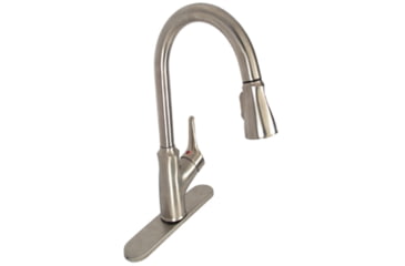 Image of American Brass RV Kitchen Faucet With Pull Down Sprayer And Single Lever Handle 8 Chrome, SL2000
