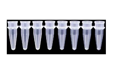 Image of Axygen PCR Tube Strips and Cap Strips, Axygen Scientific PCR-0208-C Strips Of Eight Tubes