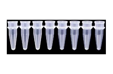 Image of Axygen PCR Tube Strips and Cap Strips, Axygen Scientific PCR-0208-Y Strips Of Eight Tubes