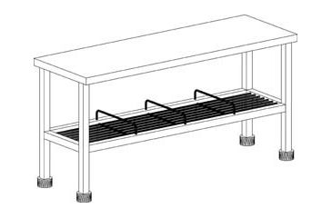 Image of Bandy Bench Gowning 72X16X18 NO.4 BNH00021R1