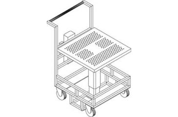 Image of Bandy Perforated ERGO. Cart 34X20 CRT00015R2