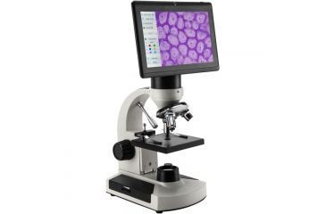Image of Barska 104x, 260x, 1040x 5MP Digital Microscope w/ Screen, White, 7in. Screen AY12214