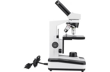 Image of Barska 40x, 100x, 400x Monocular Compound Microscope, White, Medium AY13072