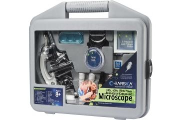 Image of Barska Microscope Kit with Carrying Case, White, Small AY12938