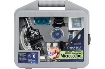 Image of Barska Microscope Kit with Carrying Case, White, Small AY12938