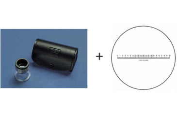 Image of Bausch &amp; Lomb Hastings Triplet Measuring 10x Magnifier Loupe w/ Bausch &amp; Lomb Metric Scale