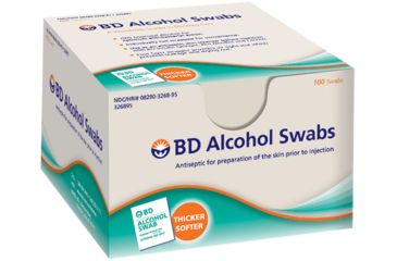 Image of BD Swabs Reg Alchol BOX100 CS1200 326895