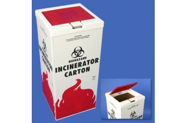 Image of Bel-Art Bag HOLDER/CARTON Cvr WHT/RED F132040000, Each