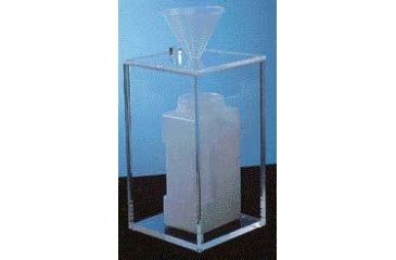 Image of Bel-Art Beta Wet Waste Boxes with Lids, SCIENCEWARE F24990-6000 Box With Hinged Lid, For Bottle And Funnel