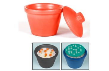 Image of Bel-Art Ice Bucket W/lid 4.0l Red 188484003, Unit EA