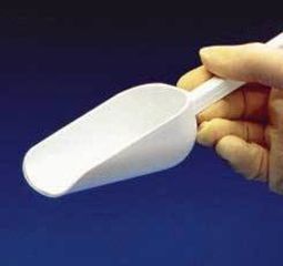 Image of Bel-Art Sterileware Polystyrene Sampler Scoops, SCIENCEWARE 369042004 Red Scoops