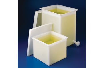 Image of Bel-Art Tank Pe Rect W/LID+FCT 7.5GLN H340930000