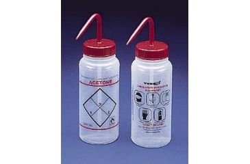 Image of Bel-Art Safety Wash Bottles, Low-Density Polyethylene, Wide Mouth F116460617 500 Ml (17 oz.) Capacity