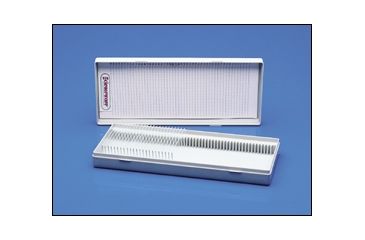 Image of Bel-Art White Hinged Slide Box H445770000