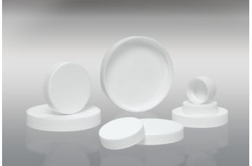 Image of Berlin Packaging Cap White Ribbed 120-400 Cs242 CAP-00326, Unit CS