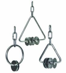 Image of Bio-Serv Rattle W/CHAIN Triangle 5IN Ss K3302-C