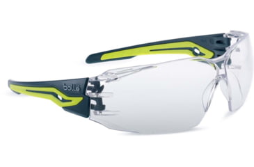 Image of Bolle Silex + Safety Glasses, Blue/Yellow Frame, Clear Lens, SILEXPPSI