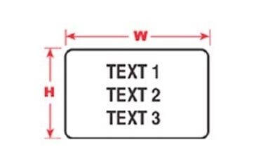 Image of Brady Labels for LABXPERT Laboratory Labeling System, Brady 60903 Freezerbondz Labels Rectangle