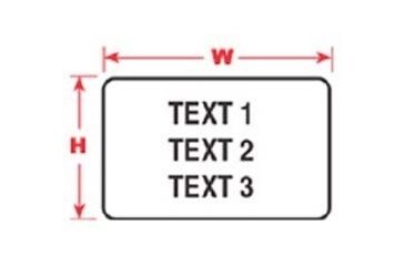 Image of Brady Labels for LABXPERT Laboratory Labeling System, Brady 60952 Chemical-Resistant Polyester Labels Rectangle