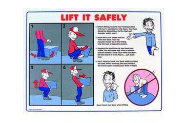 Image of Brady Worldwide Back Lift Safety POSTER18X24IN BLSP