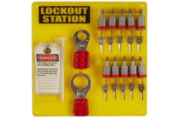 Image of Brady Worldwide Board 10-LOCK W/STEEL Padlocks 51188