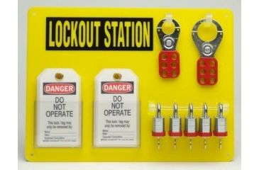 Image of Brady Worldwide Board 5-LOCK W/STEEL Padlocks 51186