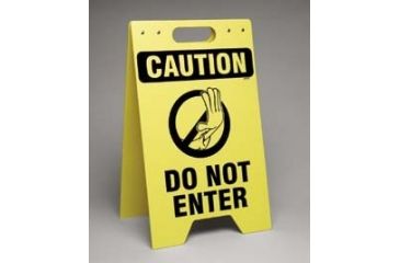 Image of Brady Worldwide FL. Sign CAUT. Do Not Enter SF649E