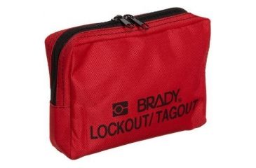 Image of Brady Worldwide Lockout Belt Pouch Red 5X7IN 51172