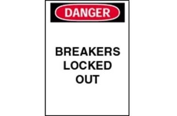 Image of Brady Worldwide Magnetic SIGN+DANGER Breakers 66004
