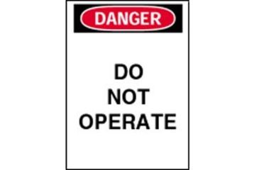 Image of Brady Worldwide Magnetic Sign Danger Do Not 66006