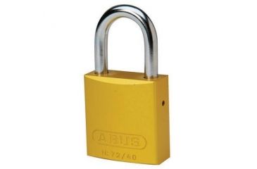 Image of Brady Worldwide Padlock Aluminum 1 Kd Yellow 99611