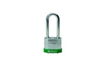 Image of Brady Worldwide Padlock Steel 2.0KD Gren PK6 51292