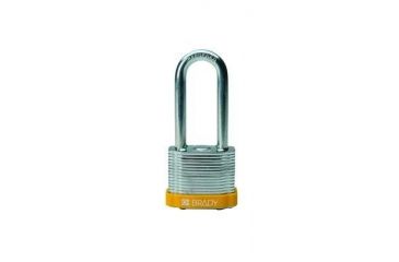 Image of Brady Worldwide Steel Padlock 2.0IN Kd YLWPK6 51297