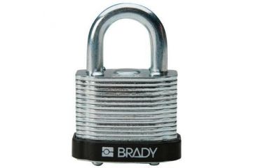 Image of Brady Worldwide Steel Padlock .75 Kd Blk PK6 51284