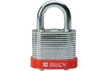 Image of Brady Worldwide Steel Padlock .75IN Kd ORNGPK6 51283