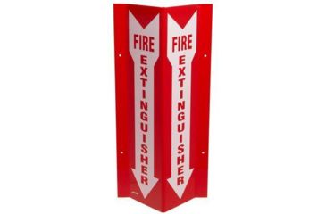 Image of Brady Worldwide V Sign Fire Extinguisher SP818V