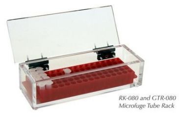 Image of C.B.S. Scientific Microfuge Tube Rack W/LID RK-080