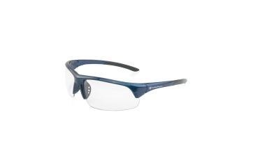 Image of Caldwell S&amp;W Corporal Half Frame Shooting Glasses ,Blue Frame, Clear Lens, 110164