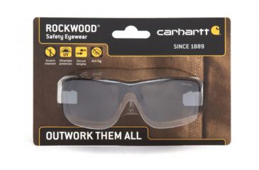 Image of Carhartt Rockwood Safety Glasses w/Gray Anti-Fog Lens ,capture clam, CHB720DTCC