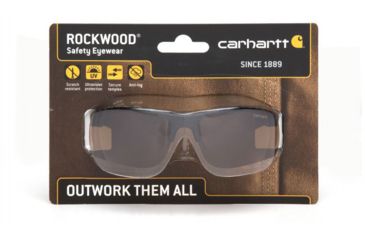Image of Carhartt Rockwood Safety Glasses w/Sandstone Bronze Anti-Fog Lens ,capture clam, CHB718DTCC