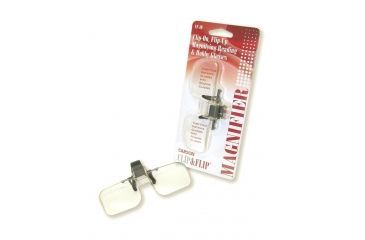 Image of Carson 1.5x Clip-On/Flip-Up Magnifying Lenses for Eyeglasses, Clear, Pack of 4, CF-10MU