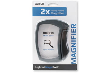 Image of Carson 2x Lighted Magnifold Rectangular Magnifier, Black/Grey MJ-50