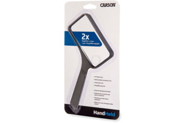 Image of Carson 2x Rectangular Handheld Magnifier w/4.5x Spot Lens, Black, Small, SV-XP