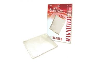 Image of Carson 2x Rigid Frame Full Page Magnifier Loupes, Black/Green, Pack of 8, DM-21MU