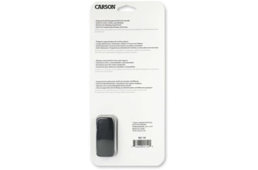 Image of Carson 3.5in Soft-Grip Glass Magnifier, 2x with 11.5x Spot Lens and Case